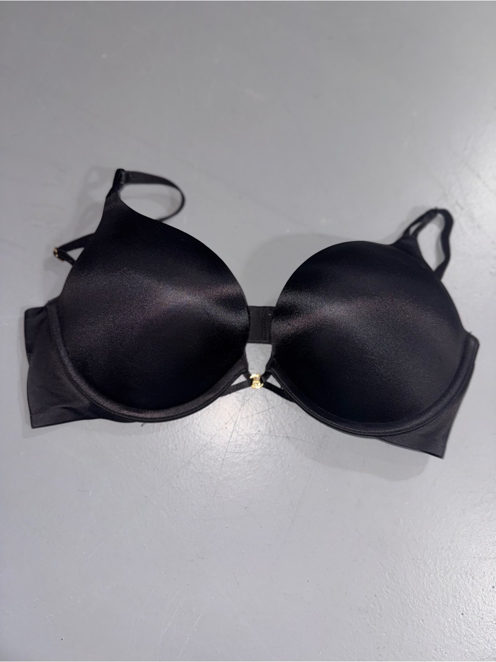 Victoria's Secret Black Satin T-Shirt Bra